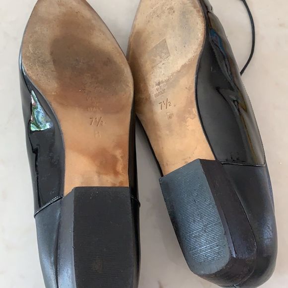 🌈 3$/20 Vintage Bally Black patent leather lace up Oxford shoes - Picture 8 of 9